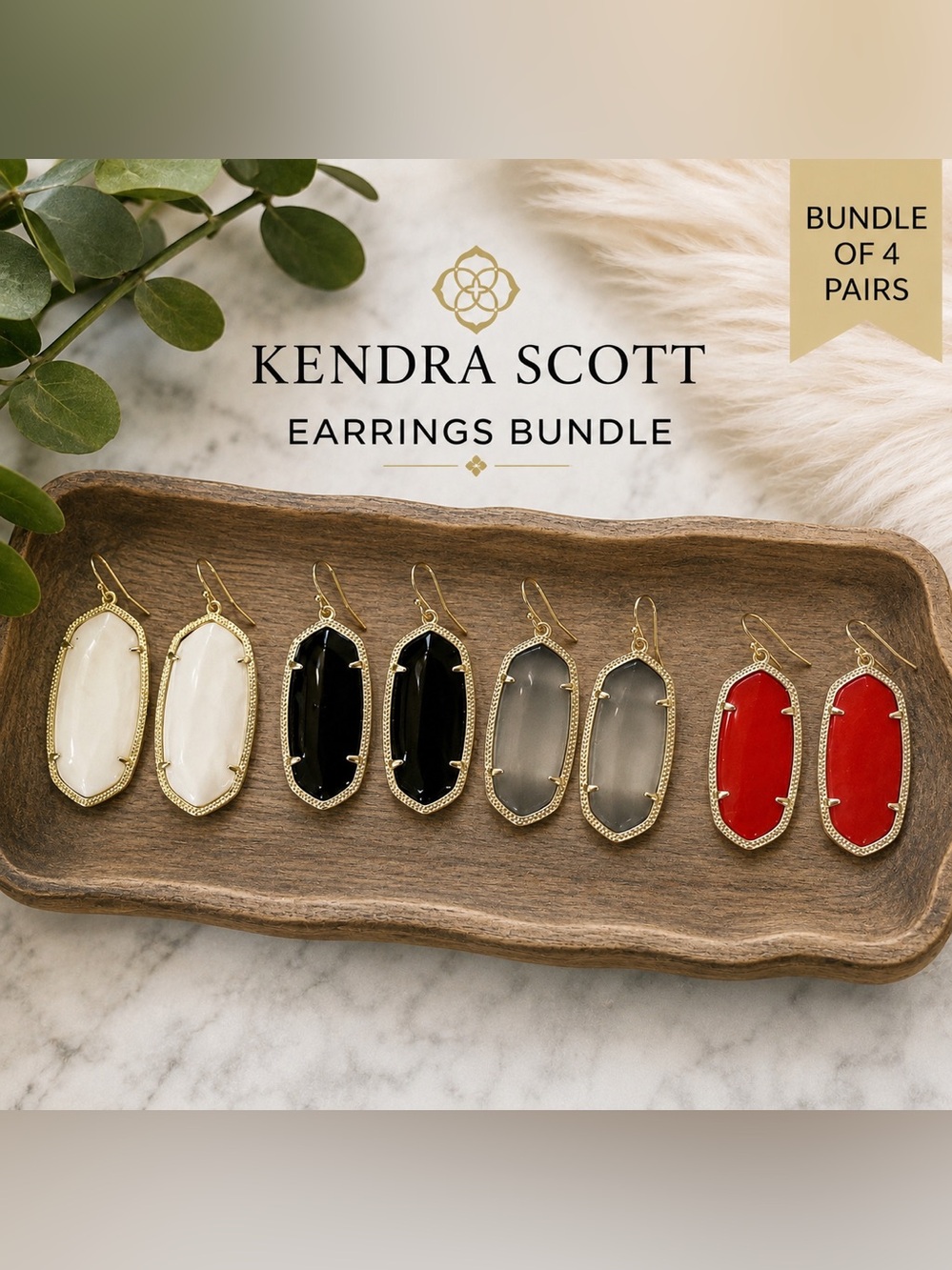 ✨ Kendra Scott Earrings Bundle — 4 Pairs! ✨
